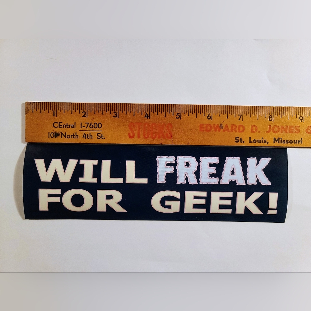 👽Will Freak For Geek Sticker - Picture 3 of 6